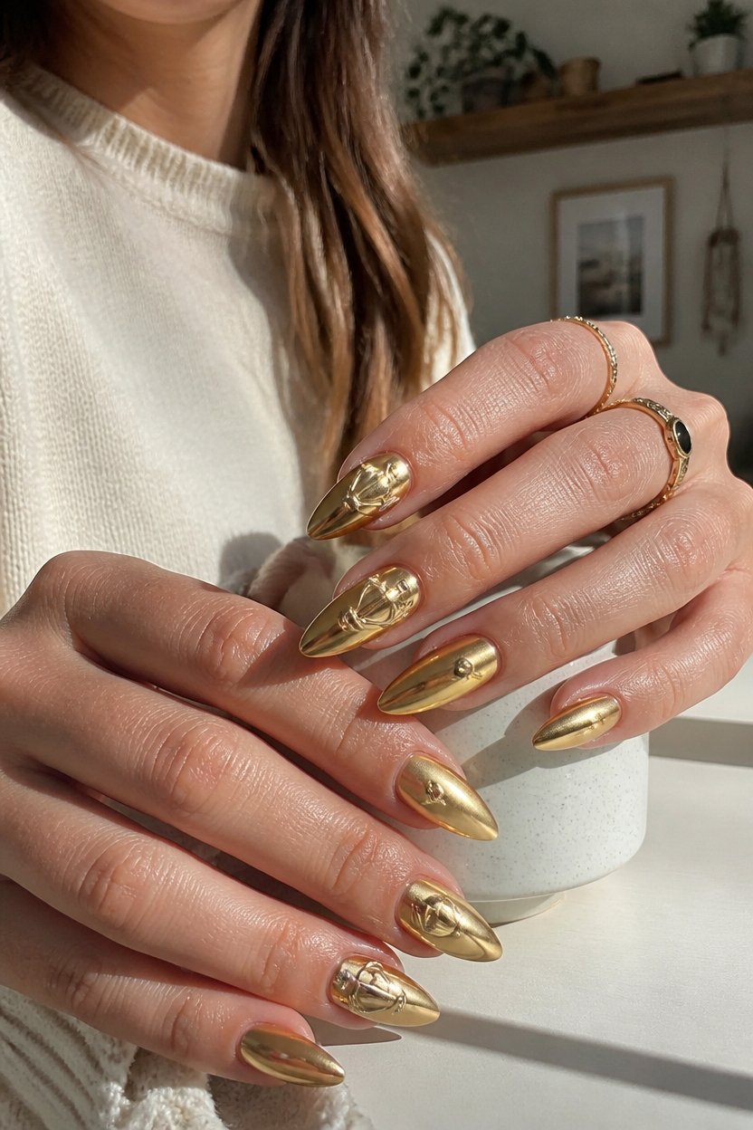 championship spirit nail design