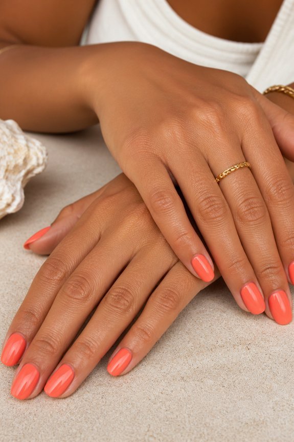 coral polish for summer
