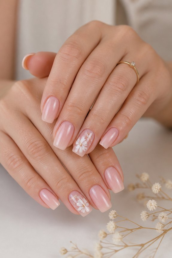 delicate floral nail artistry