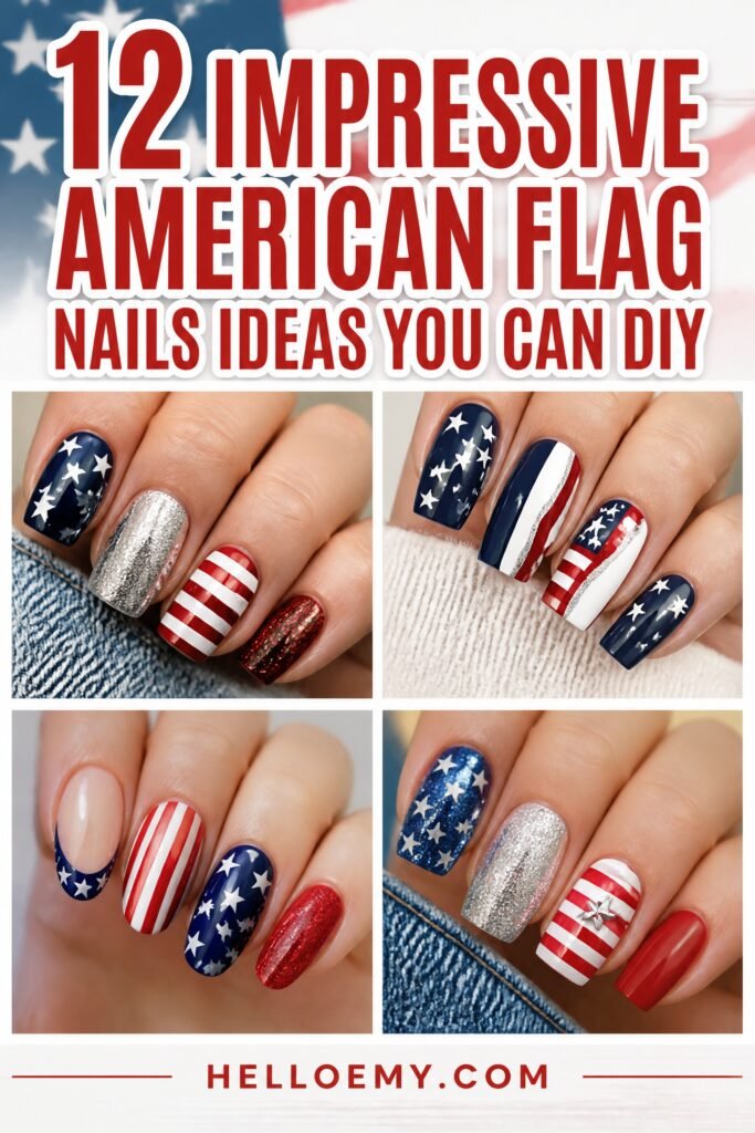 diy american flag nail designs
