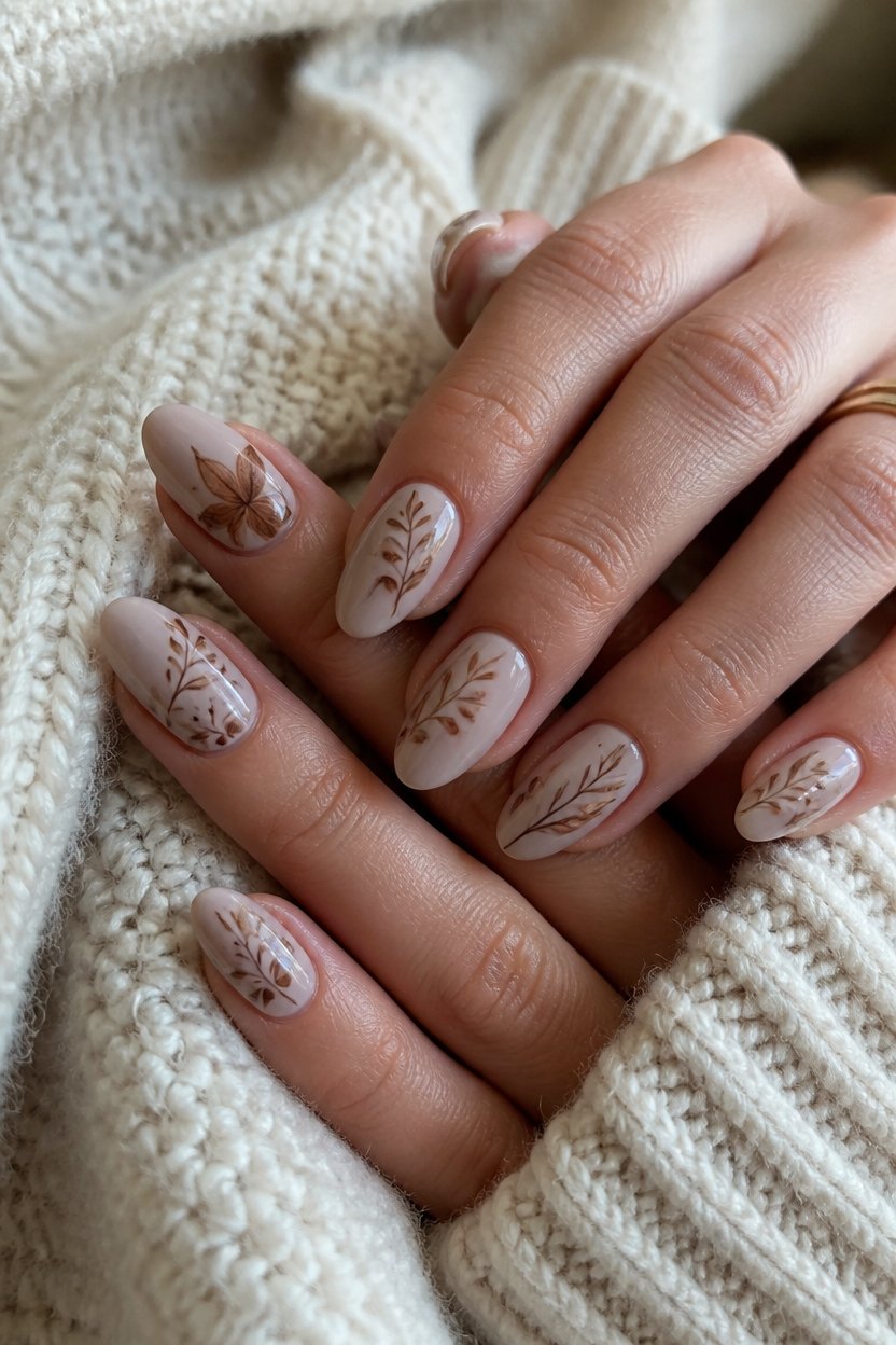 earthy elegance in nail art