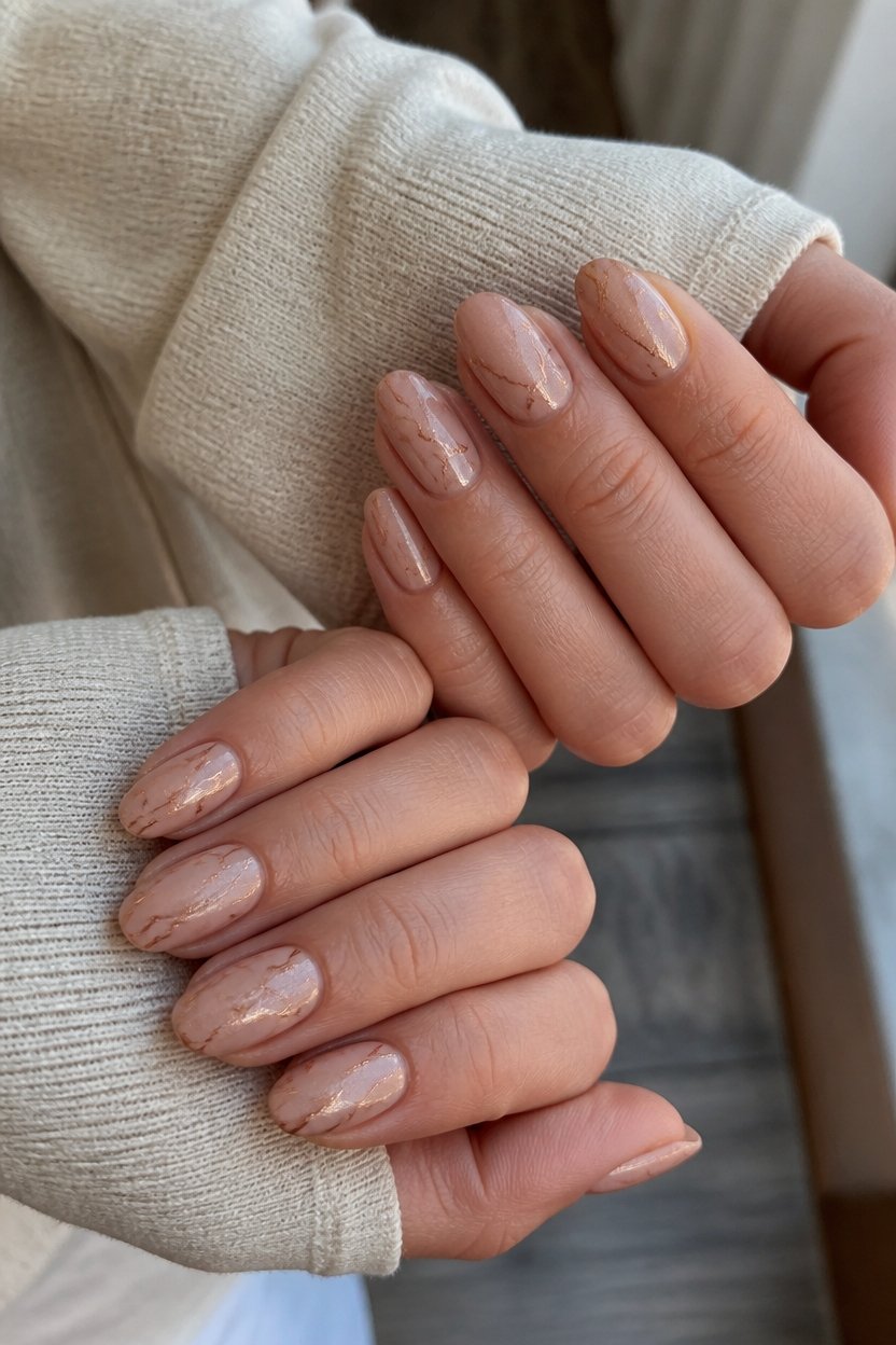 elegant copper veining design