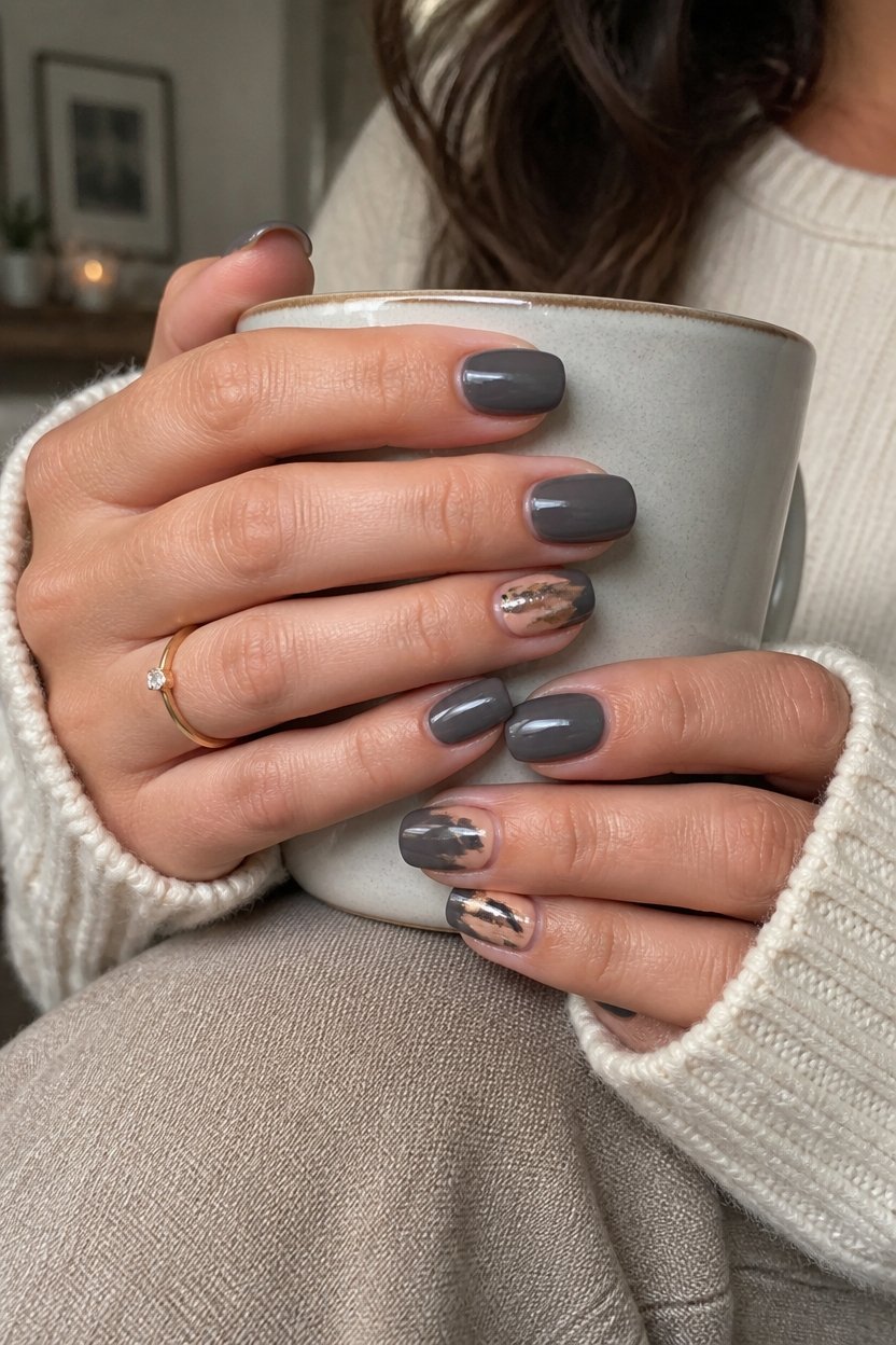 elegant fall nail design