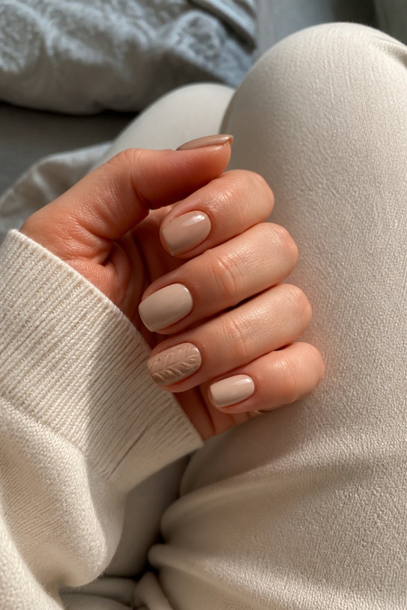 elegant matte nail contrast