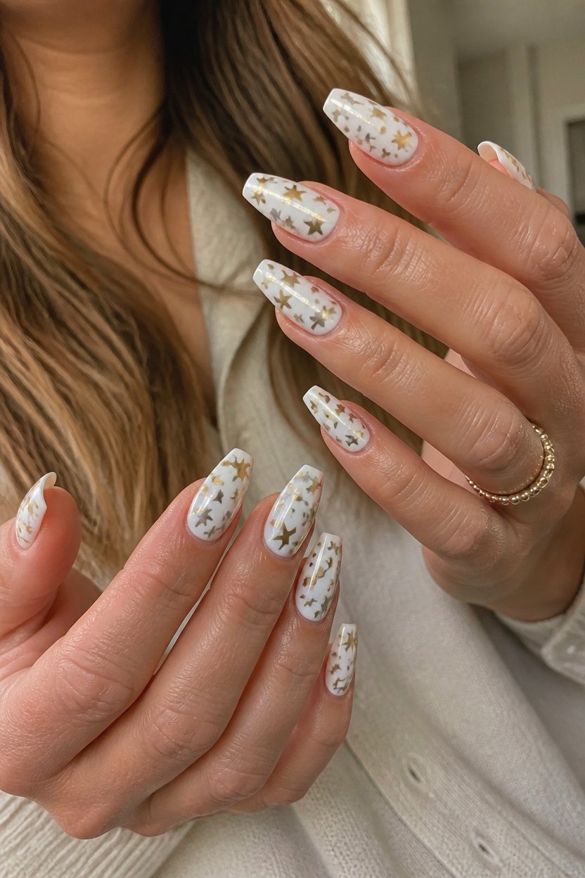 elegant metallic star accents