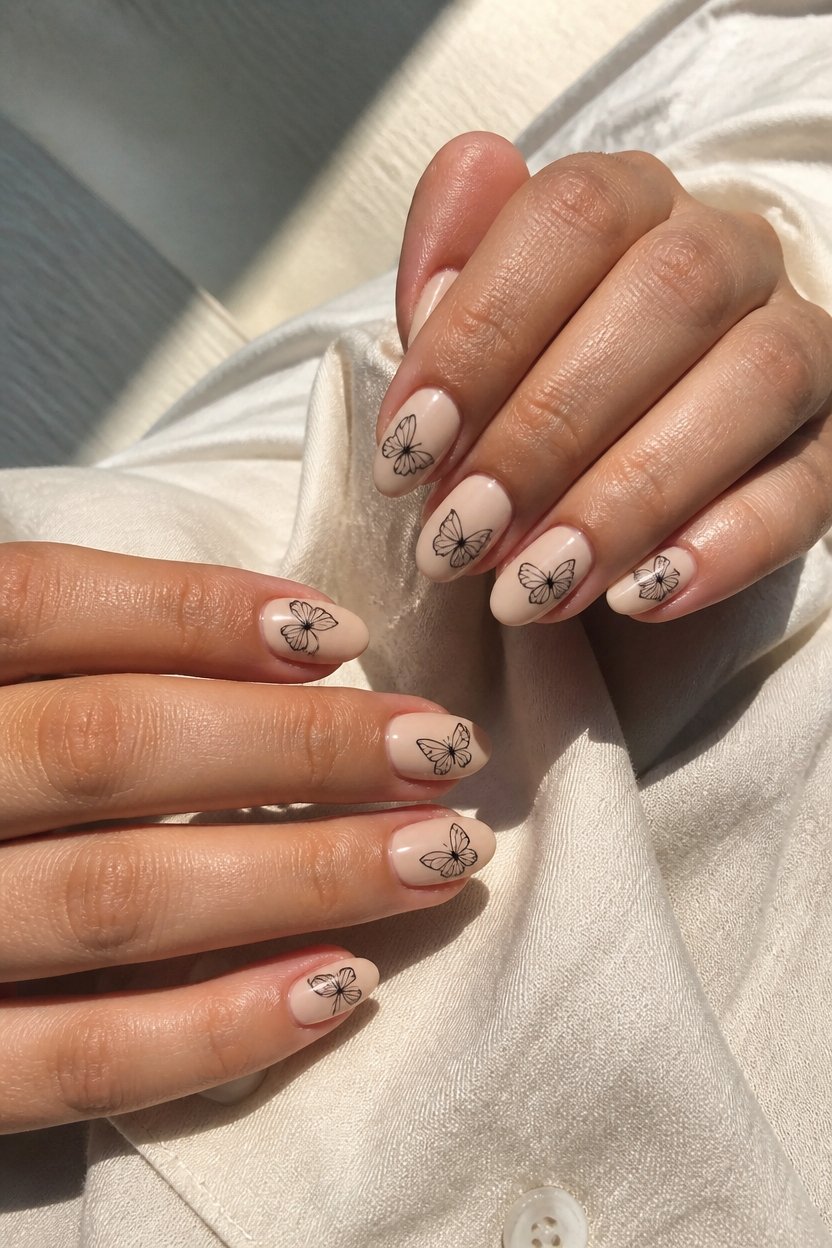elegant minimalist butterfly designs