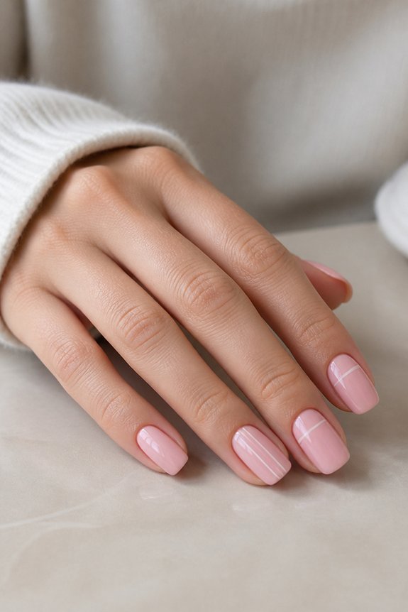 elegant minimalistic nail design