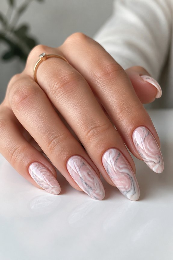 elegant neon marble art