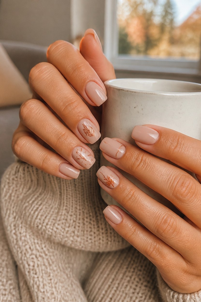 elegant nude fall accents