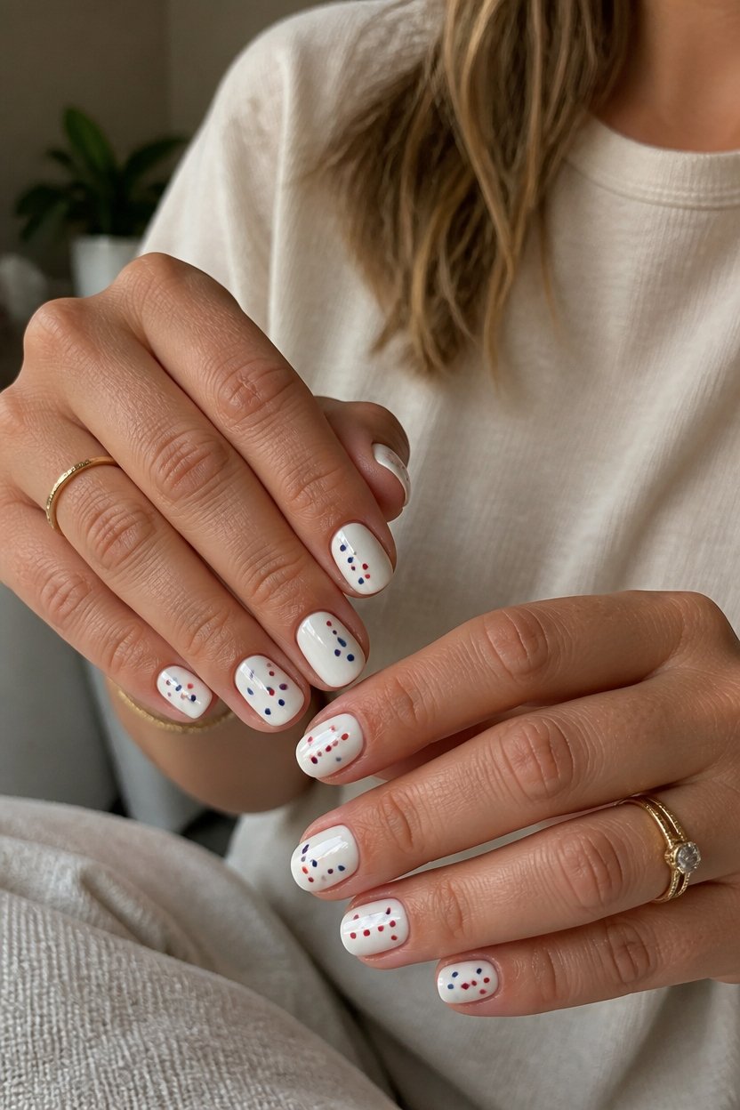elegant patriotic nail design
