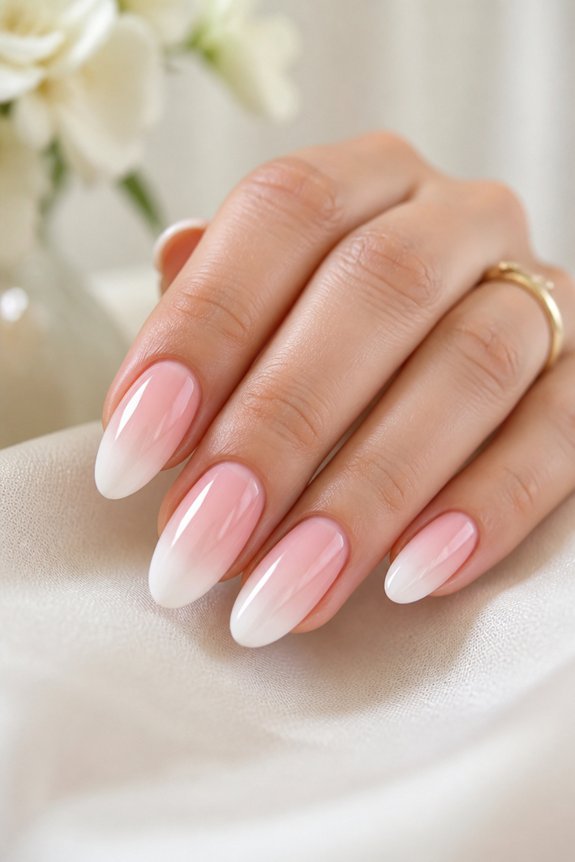 elegant summer ombre nails
