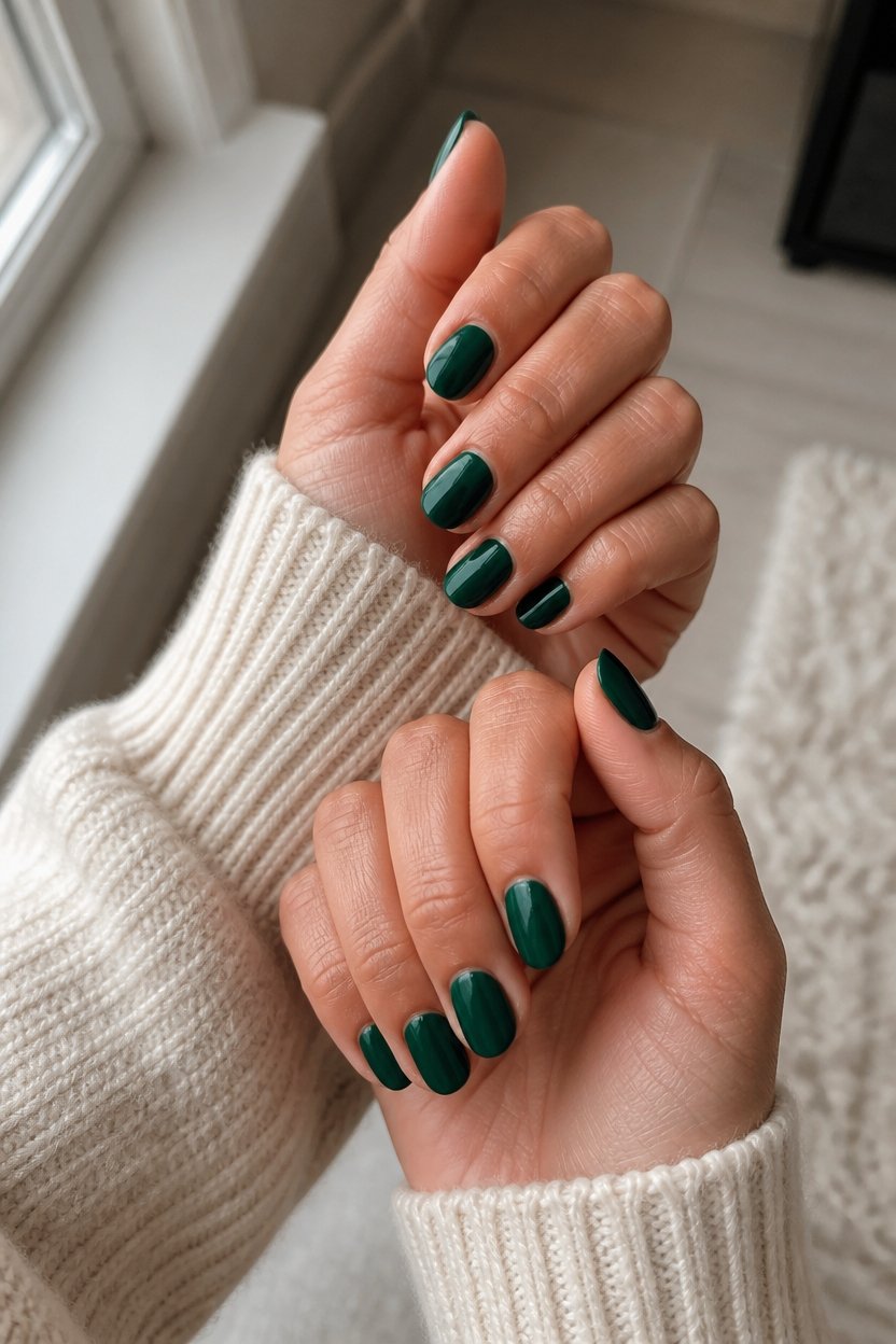 emerald nails exude luxury