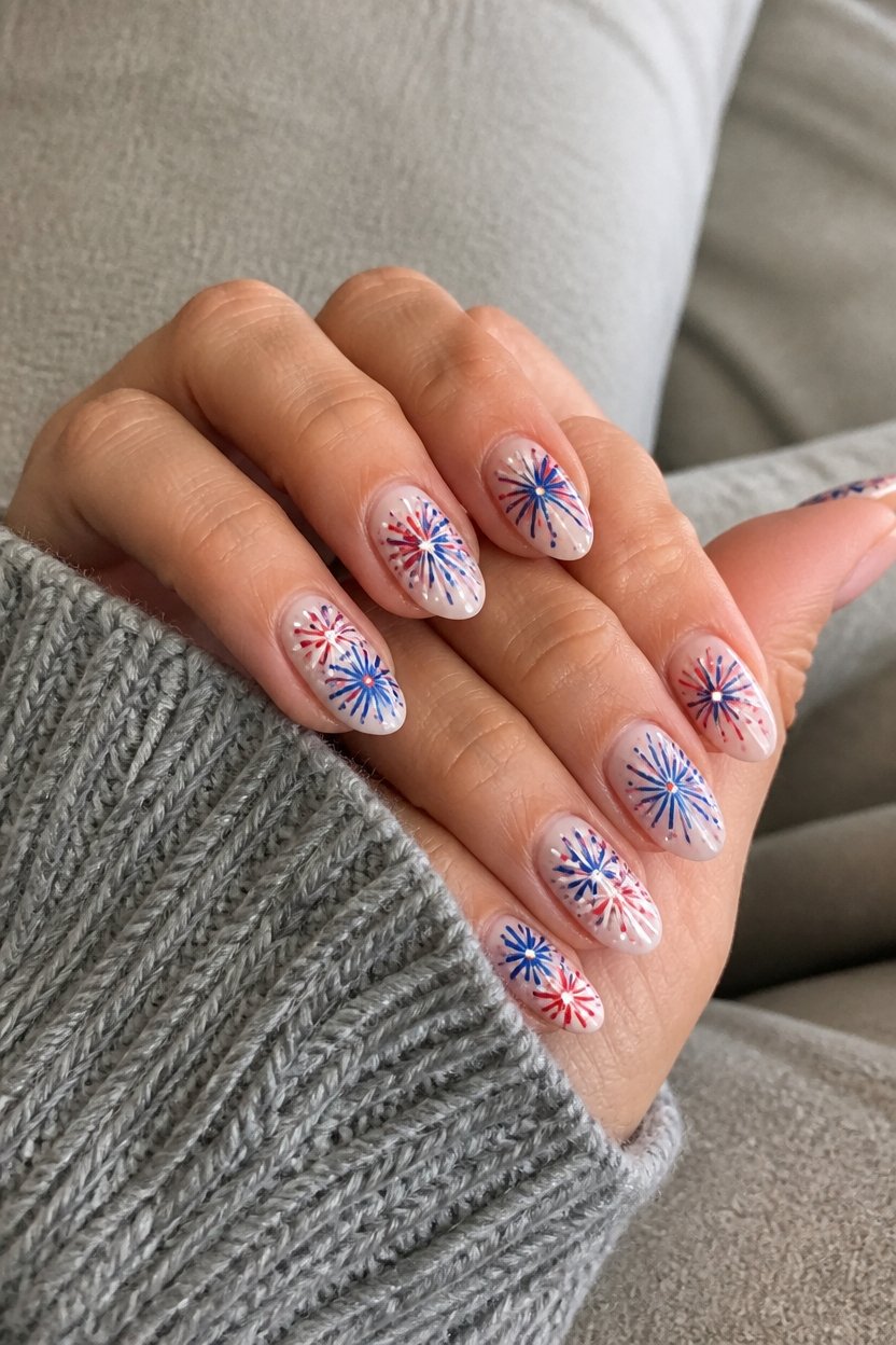 explosive color nail art