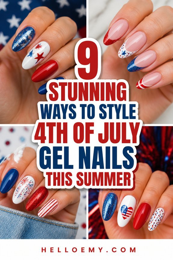festive fourth of july nail designs