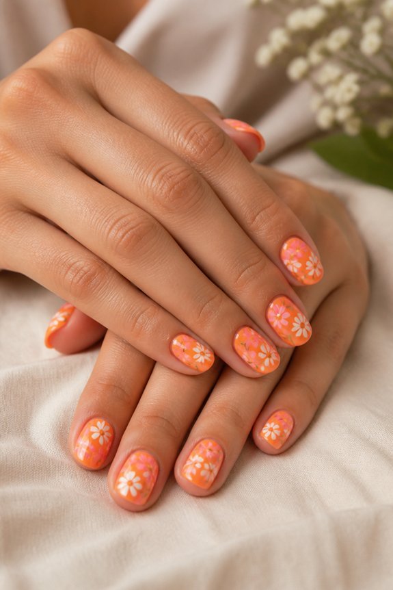 floral summer manicure inspiration
