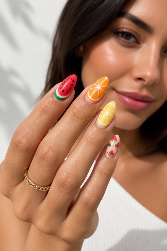 fruity summer nail designs