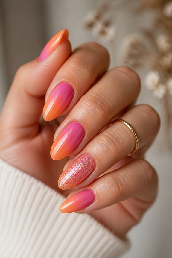 glitter accents for summer