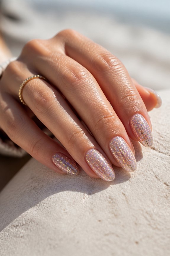 glittery summer nail trends