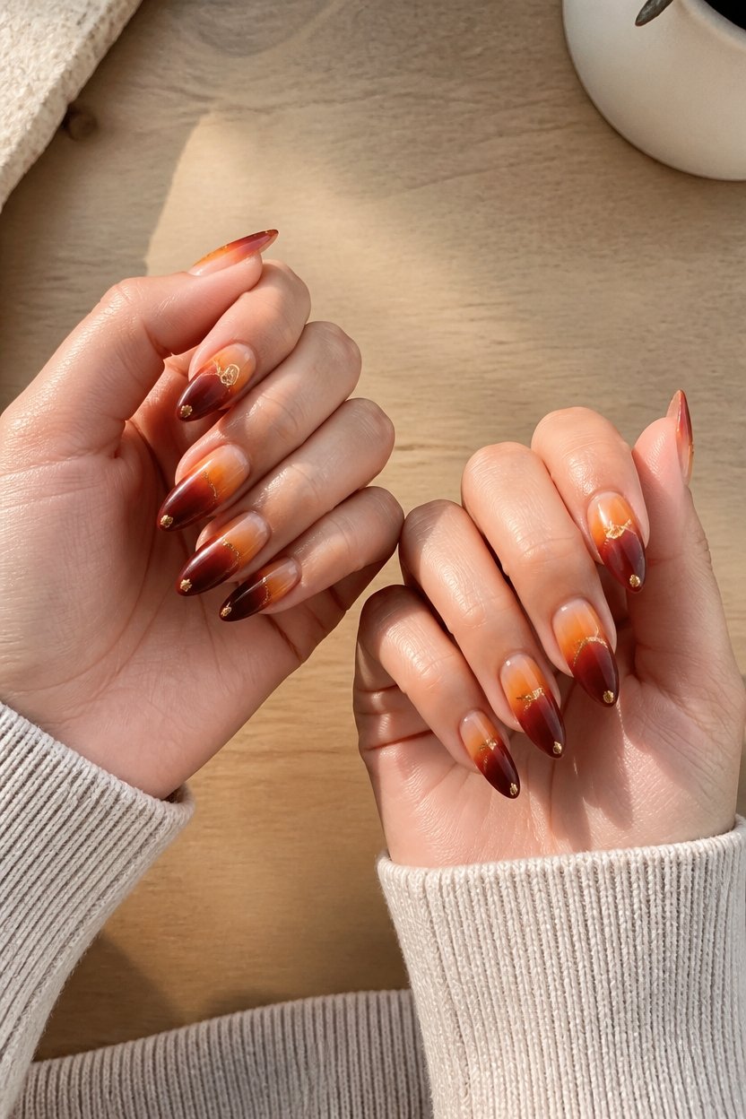gradient nail design elegance