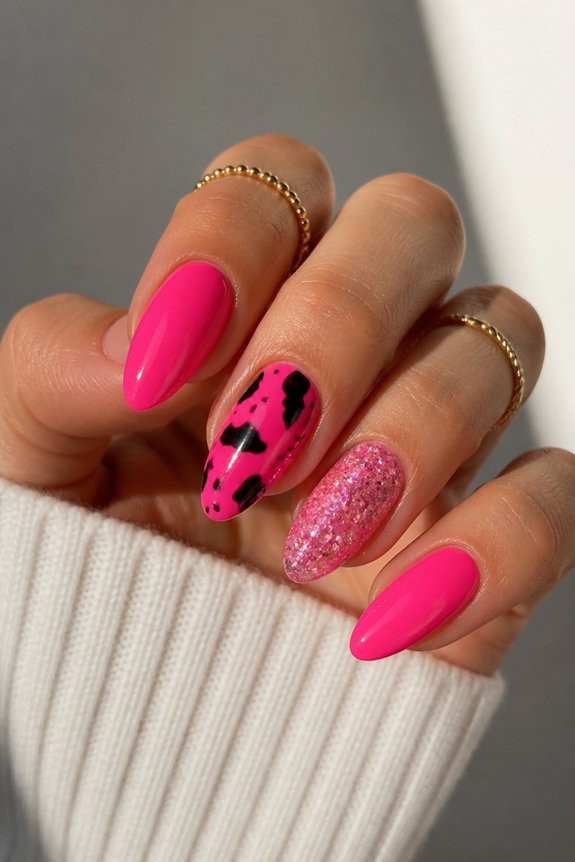 intentional asymmetrical nail designs