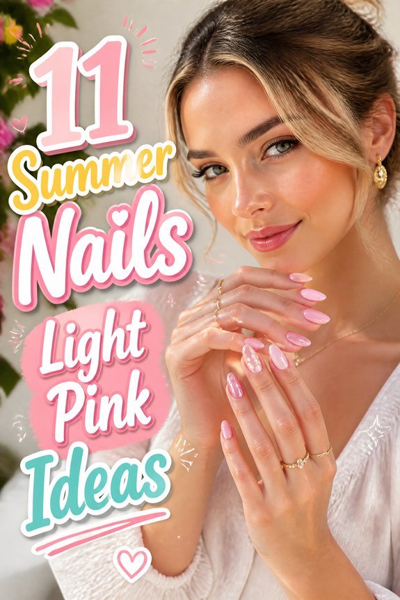 light pink summer nail ideas
