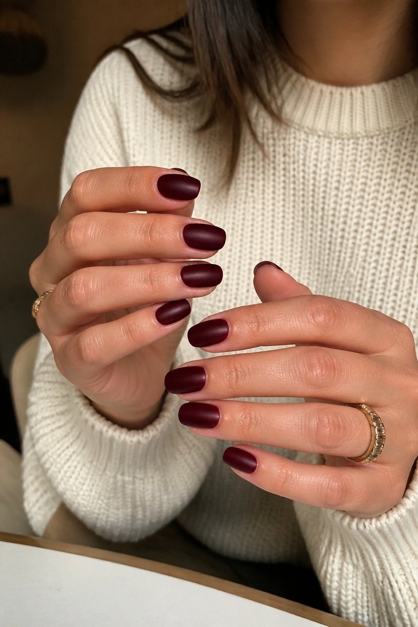luxurious matte wine finish