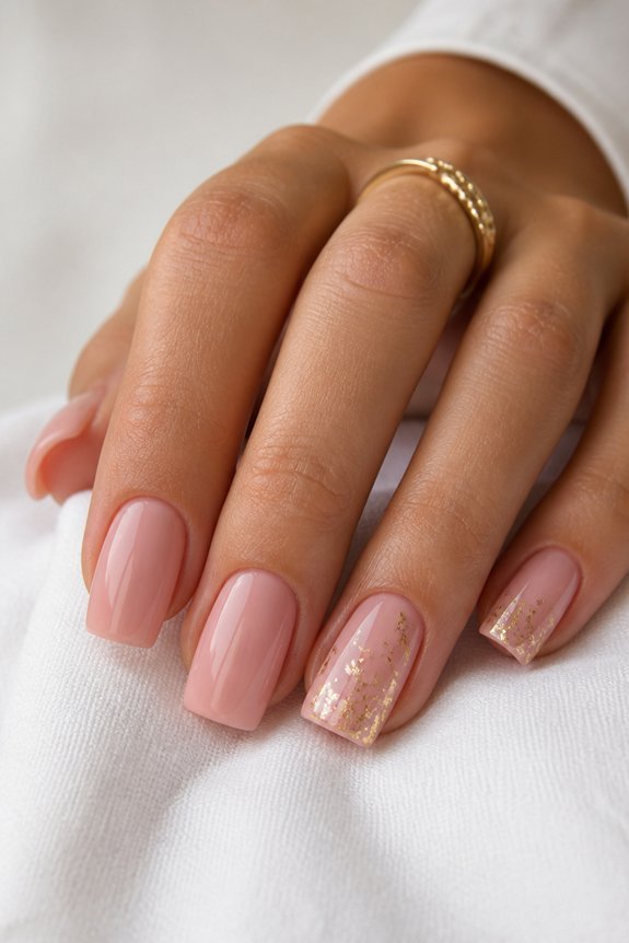 luxury pink with gold accents