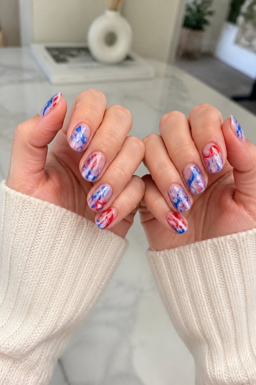 marble french flag elegance