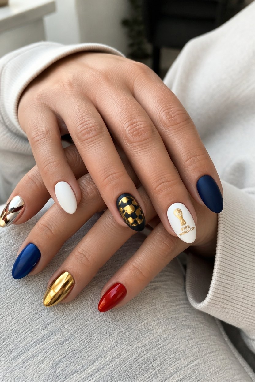 matte and glossy contrast