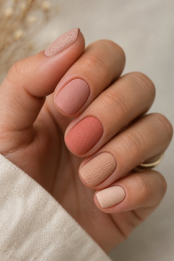 matte nails for summer