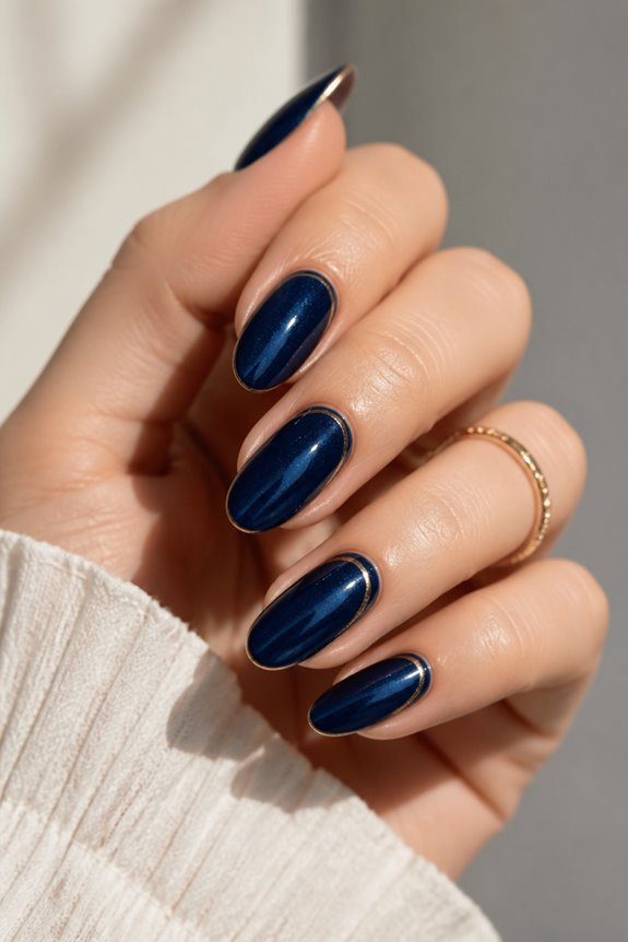 metallic accents enhance elegance