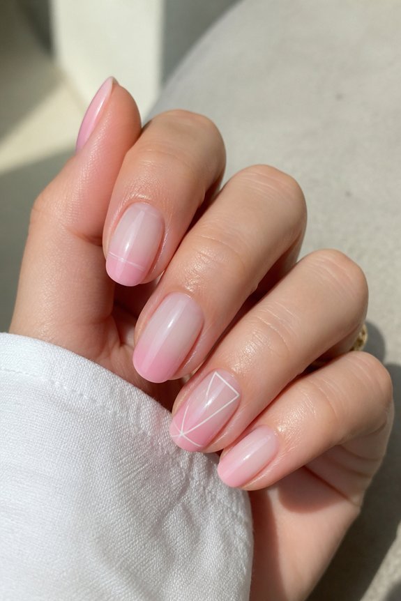 minimalist pink and white elegance