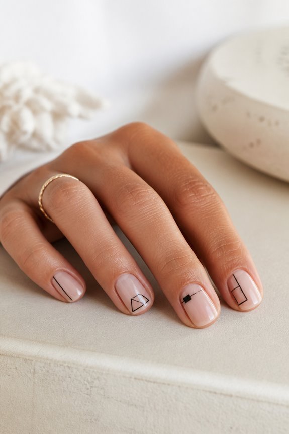 modern minimalist nail designs