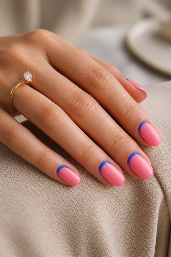 modern reverse french manicure