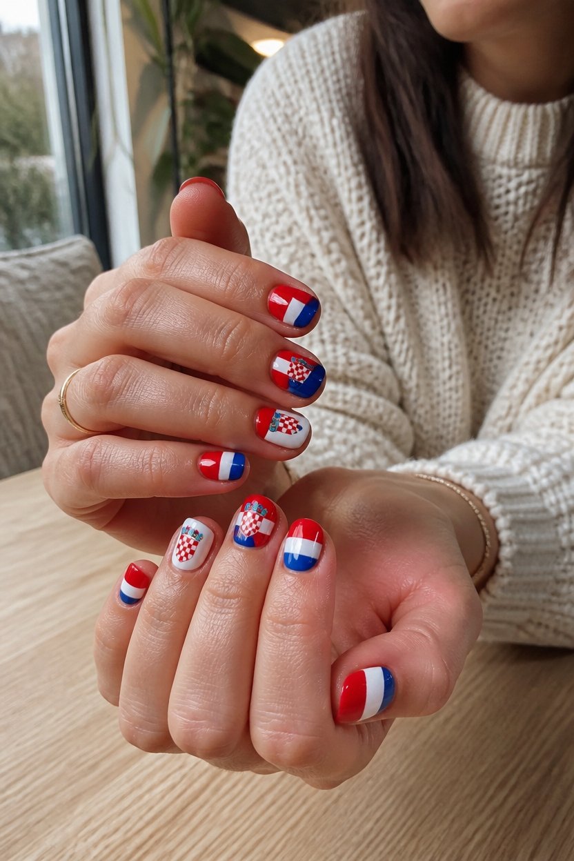 nail art flag design