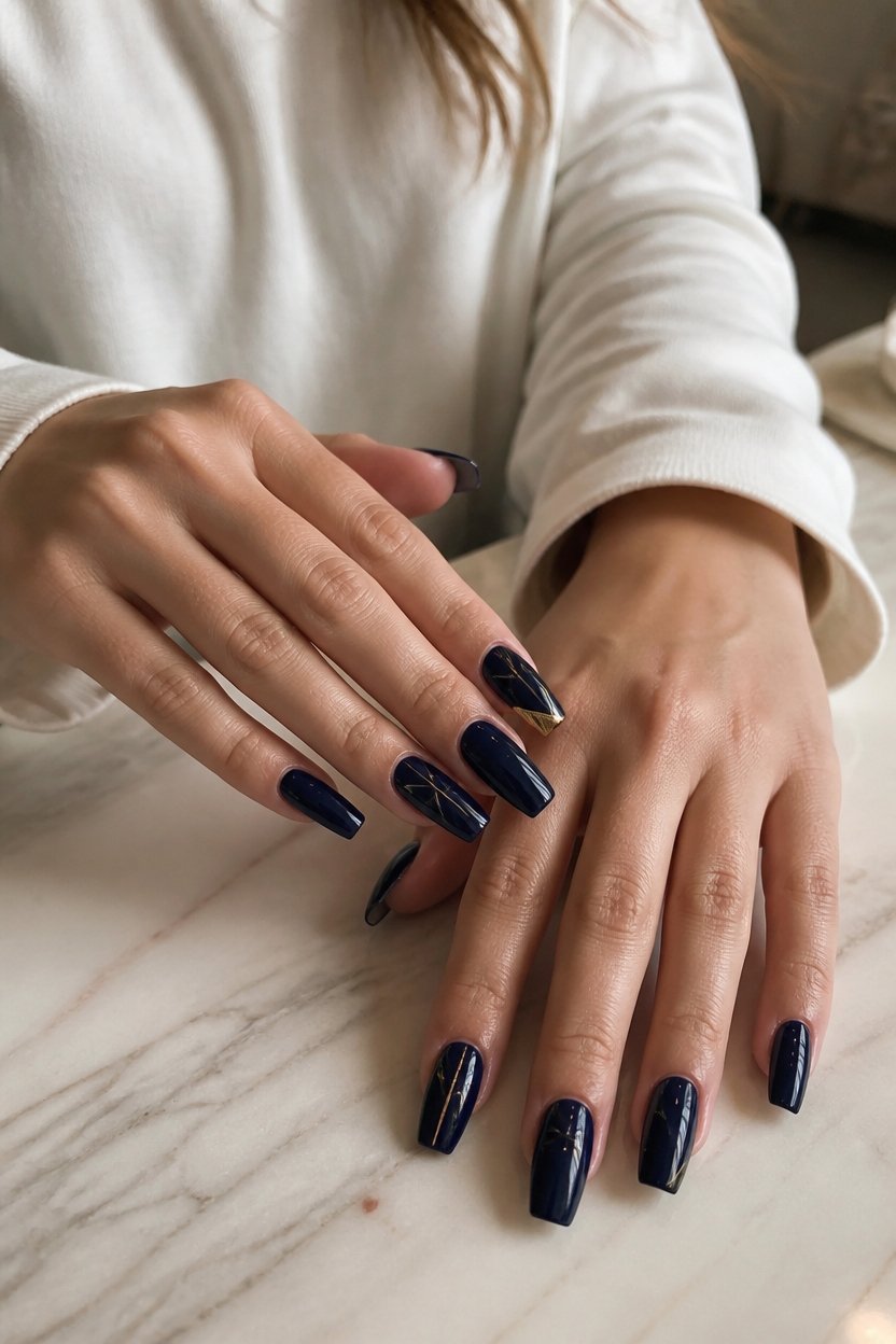 navy and gold elegance