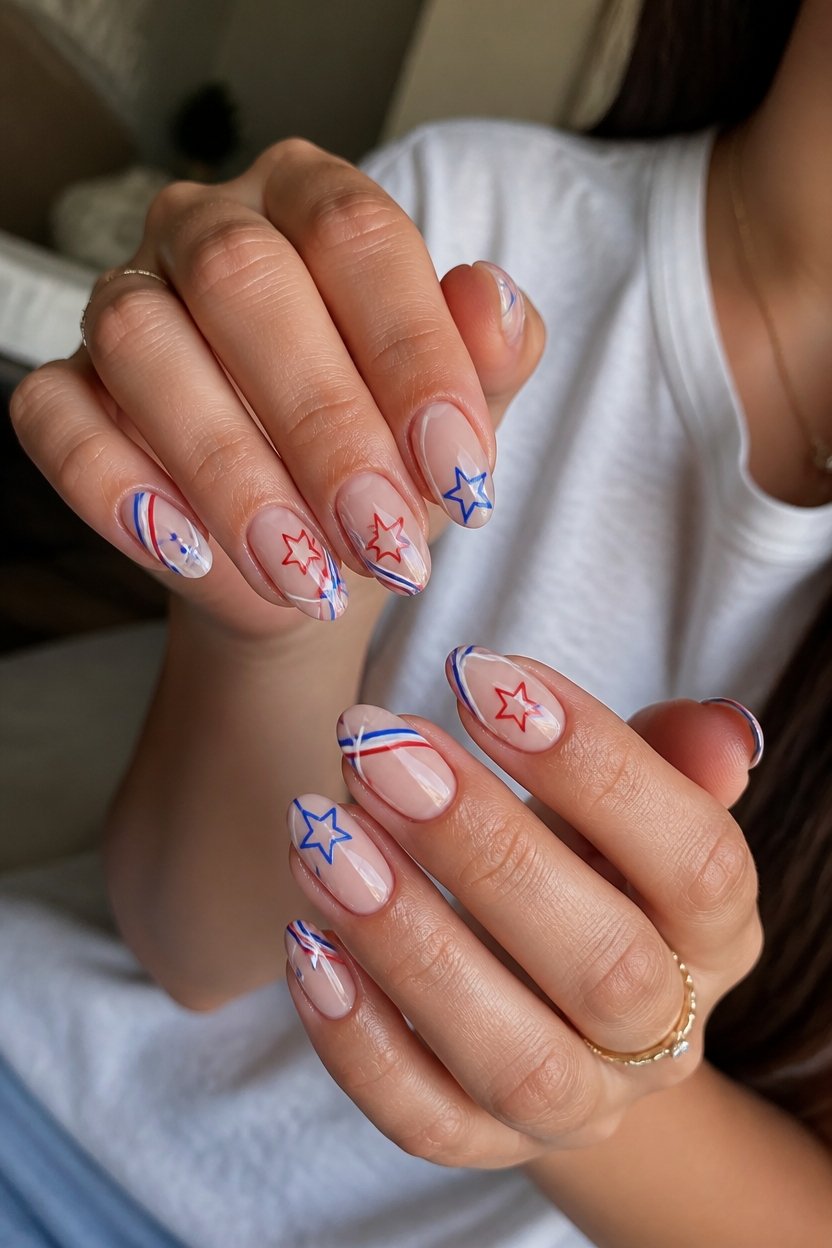 negative space nail art