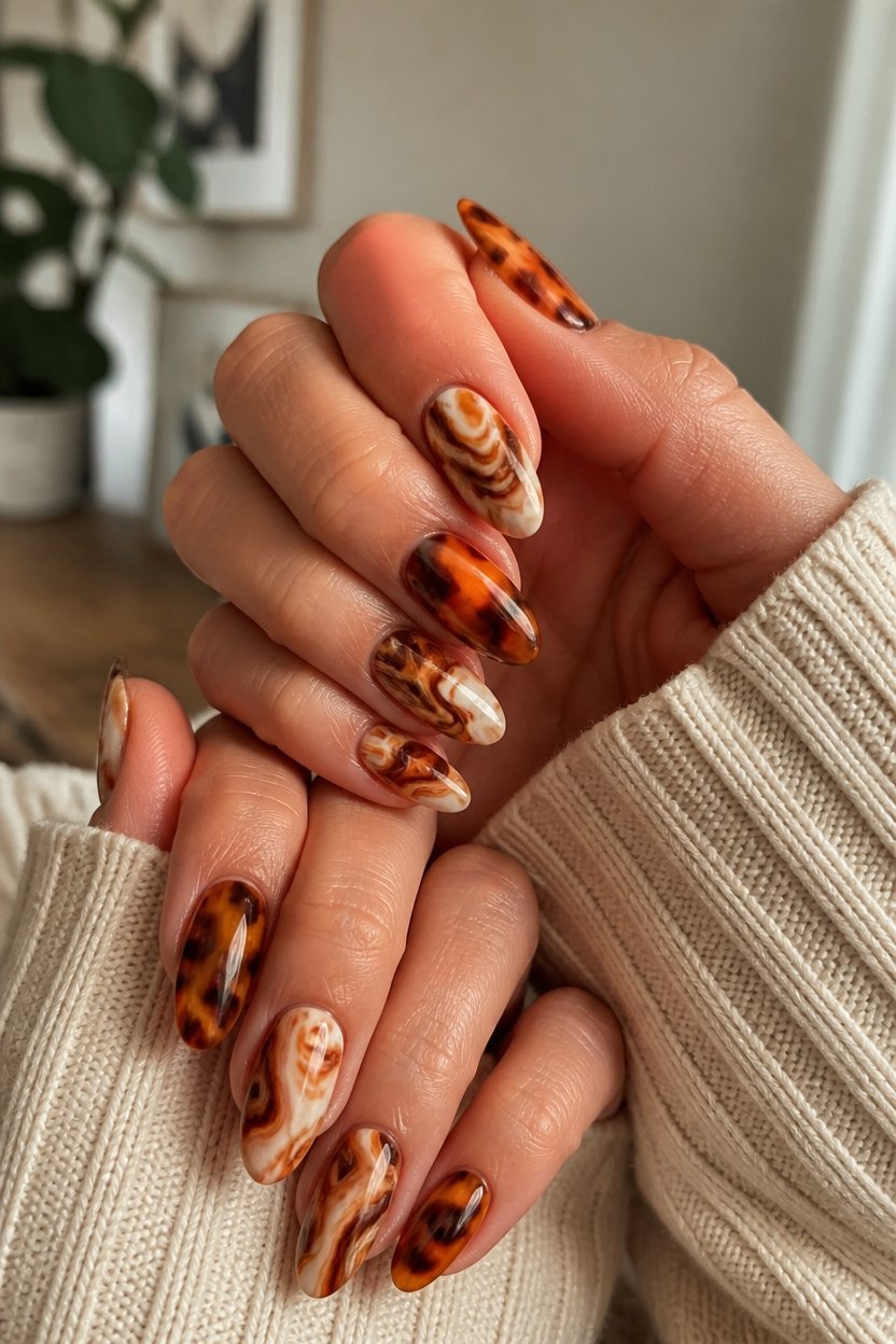 organic swirls and marble