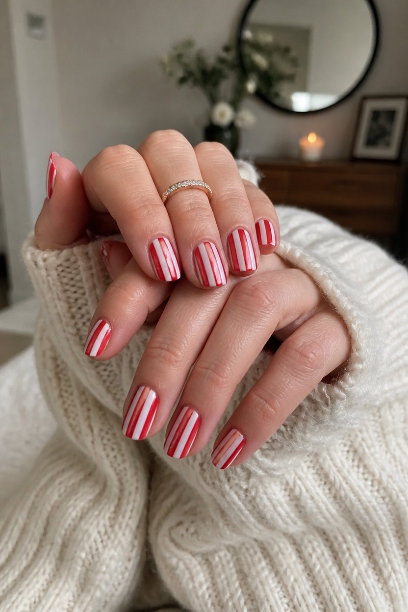 patriotic red white stripes