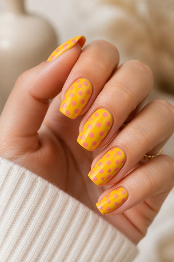polka dot nail artistry