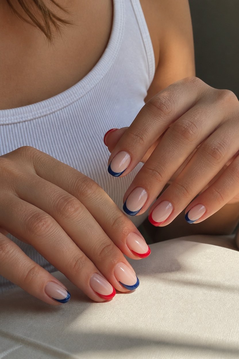 reverse french patriot nails