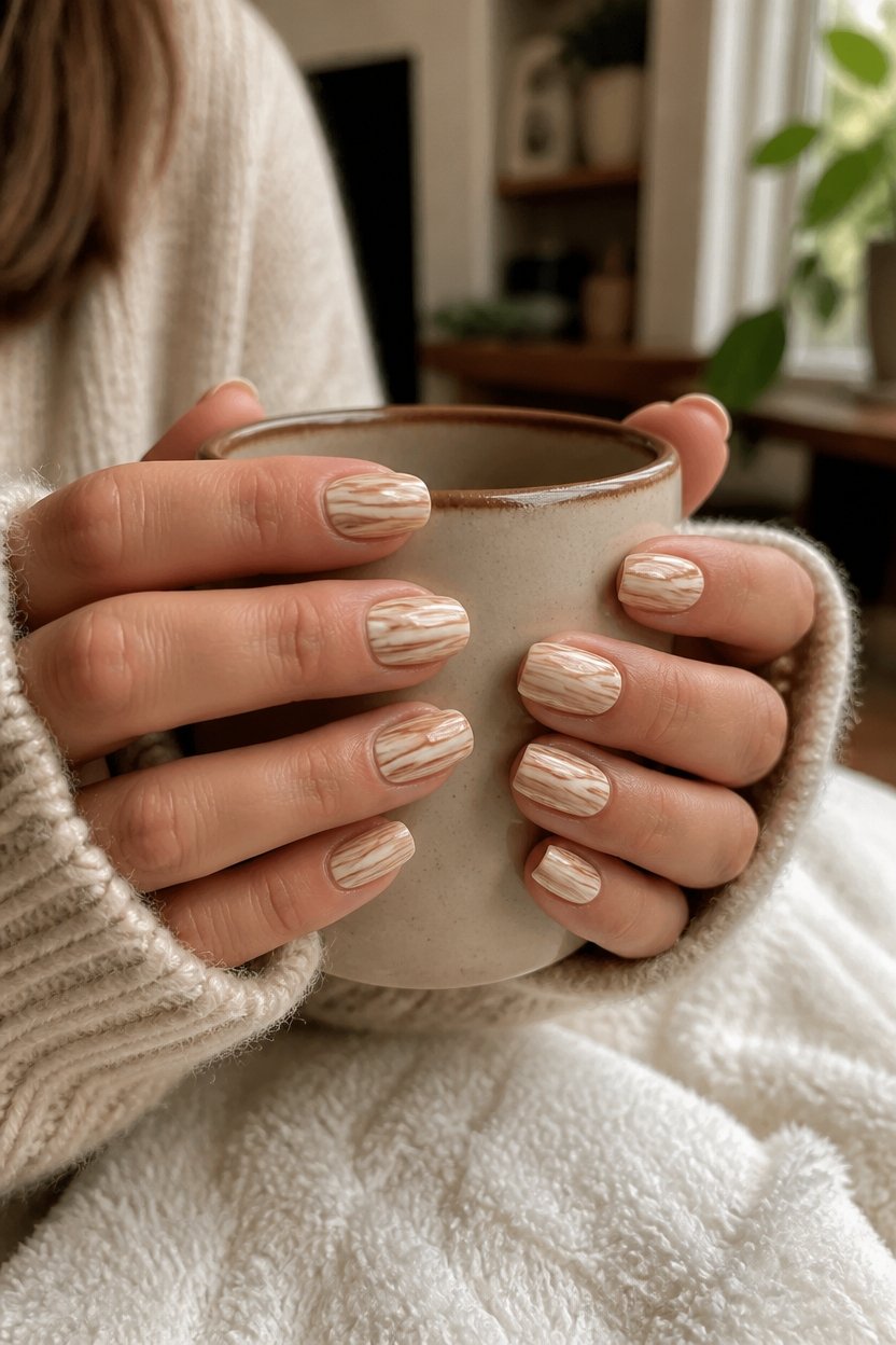 rustic wood grain nails