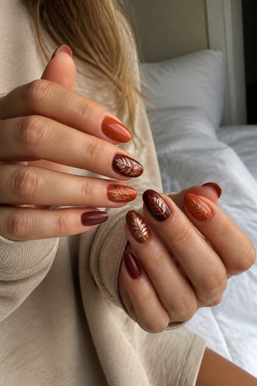 seasonal autumn leaf designs