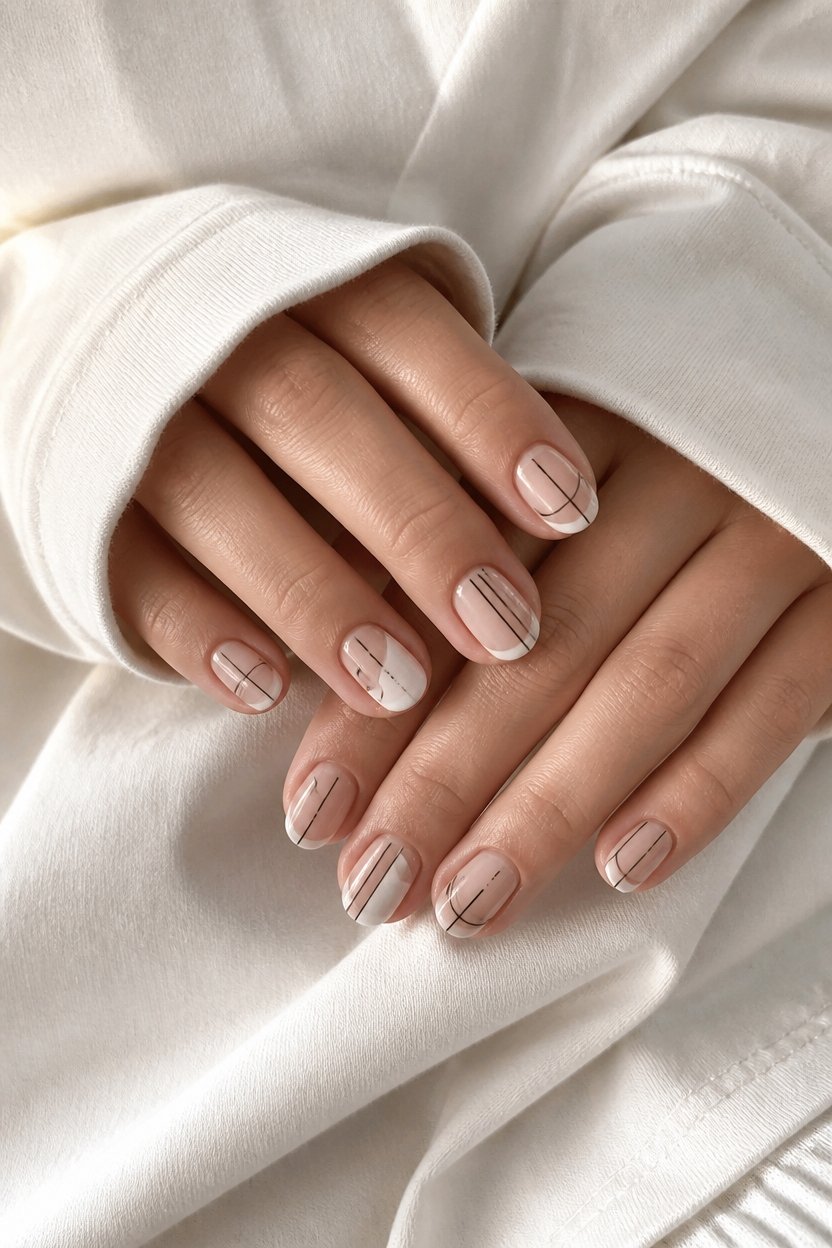 sleek simplicity in nail art