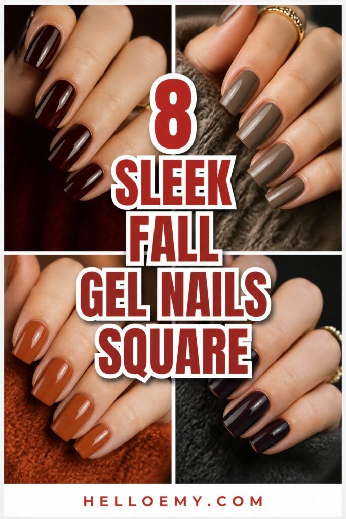 sleek square gel nails