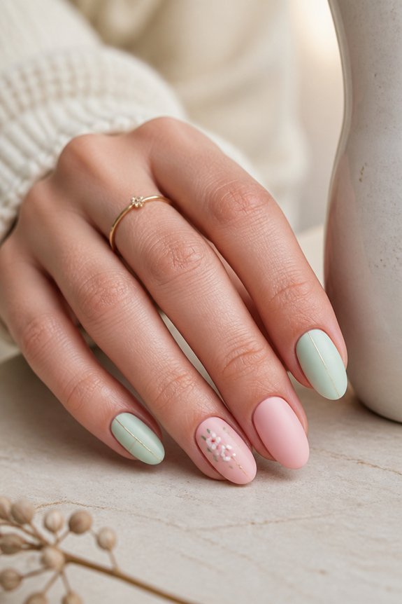 soft pastel nail elegance