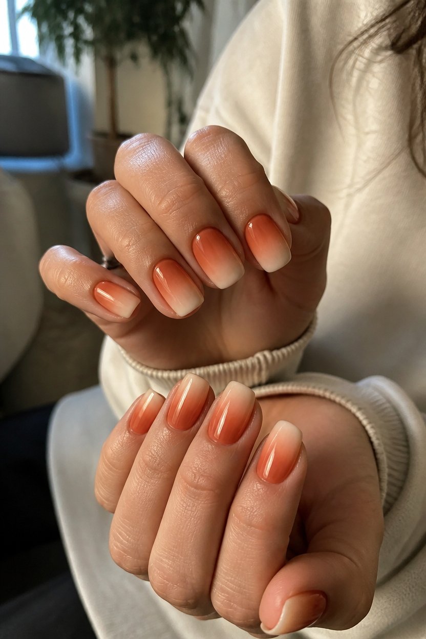 sophisticated ombr nail art