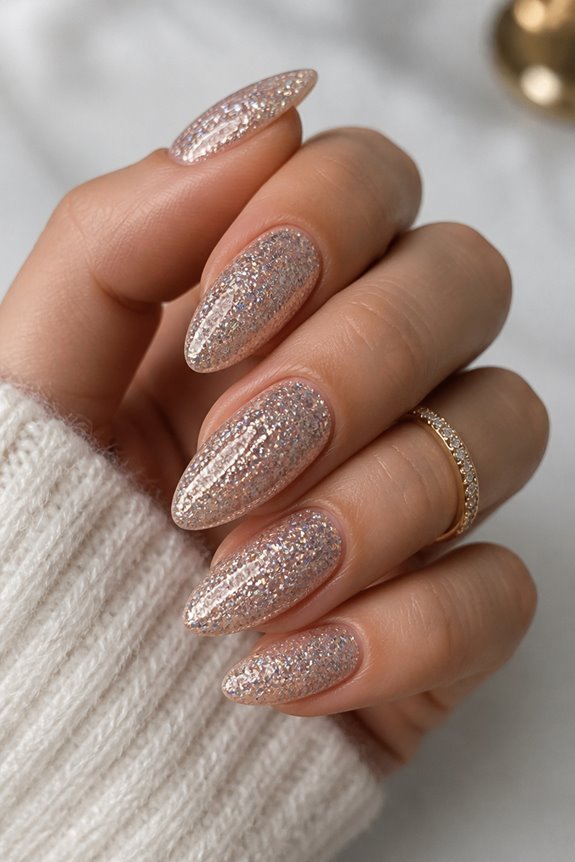 sparkly party ready nail designs