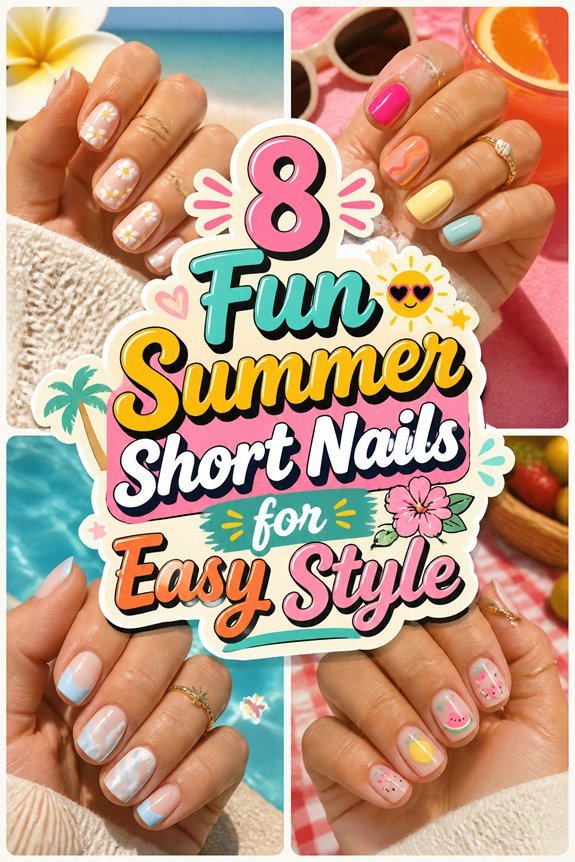 summertime short nail styles