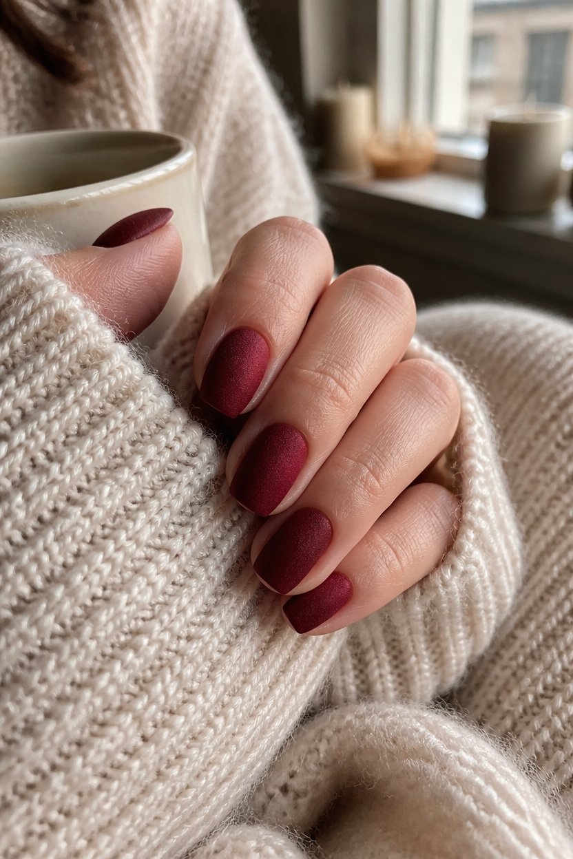 textured cherry red elegance